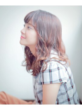 ヘアアンドメイク エジェリ(hair&make egerie) 小顔♪ふんわりミディ ダブルカラー 恵比寿