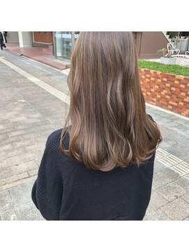 シームリー 千田町店(Seemly) ブリーチ無し　シークレットカラー　グリーンジュ