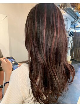 トロニー(TLONY) ピンクハイライトカラー stylist/miaki