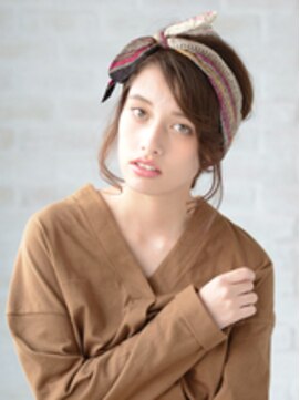 アース 鹿児島天文館店(HAIR&MAKE EARTH) スカーフアレンジ