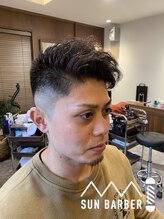 サンバーバー(SUN BARBER) フェードパーマスタイル