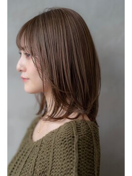 オースティン 登戸向ケ丘遊園(AUSTIN) 大人かわいい前髪セシルカットココアブラウンフリンジウェーブ