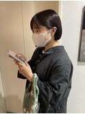 ダークアッシュのイメチェンミニボブ