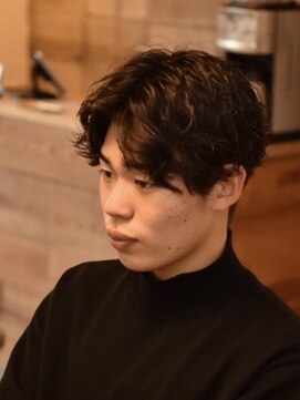 リム メンズヘア(LIM men's hair) 無造作センターパート【メンズカット/メンズヘア】