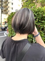 ネオヘアー 曳舟店(NEO Hair)&nbsp;ショートボブ/コントラストハイライト/デザインローライト/曳舟