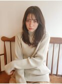 髪質改善水素カラー×シースルーバング