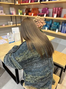 リト(riTo) 髪質改善 韓国風巻き 姫カットレイヤー マロンベージュ