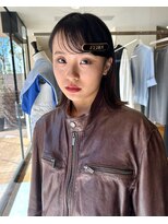ノラ ヘアーサロン(NORA HAIR SALON)&nbsp;【大久保】切りっぱなしボブ誰でもできる前髪簡単アレンジ
