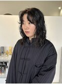 くりくりミディアムパーマ