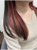 レッドインナーカラー