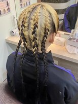 アップスニニー(up's niny)&nbsp;カッコイイ系アレンジ『コーンロウ風編み込み』追加料金あり