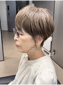 40代50代60代白髪マッシュショートボブ大人美人くびれ髪質改善