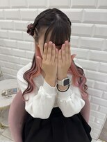 【ヘアメ】インナーも可愛い＊あみカチュ片耳ヒツジヘアメ＊新井