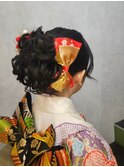 キッズヘアセット×和装　七五三/バースデーフォト/記念日#6