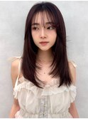 レイヤー/ネビージュ/韓国ヘア/イメチェン/縮毛矯正/新宿