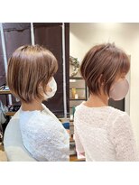 バンプ ギンザ(BUMP GINZA) 30代40代50代絶壁解消前髪あり小顔前下がりショートボブ