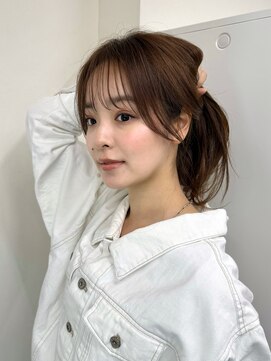 ガーランドギンザ(Garland Ginza) 結んでも可愛い顔まわりシースルーバング