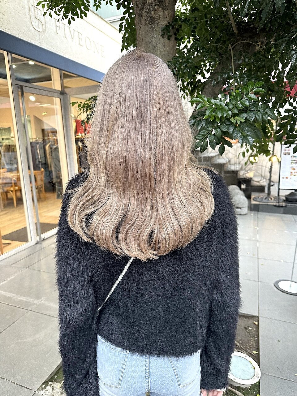 表参道/原宿/艶髪ピンクベージュ/ブリーチ/ロング