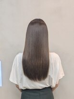 ストレート×シアーグレージュ