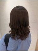 【渡辺まとい】オリーブブラウン×ナチュラルパーマ　２０代