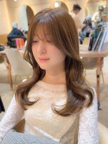 ロンド エスポワール 錦糸町(Lond espoir)&nbsp;■くびれヘアアプリコットオレンジハイライトカラーミディアム1
