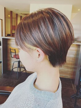 ランス(hair salon LANCE)の写真/おしゃれを楽しむためのグレイカラーが大人気!ハイライトを取り入れたトレンドの若々しいスタイルを実現♪