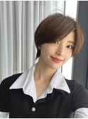 大人ショートボブ 20代30代40代ヘア 小顔 大阪クビレ茨木