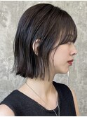栄外ハネナチュラル大人可愛い韓国ボブ