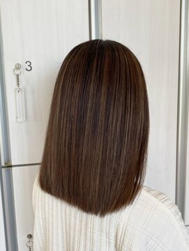 ヘアメイク アリエス 岩切店(HAIR MAKE aries) やわらかベージュのナチュラルハイライト