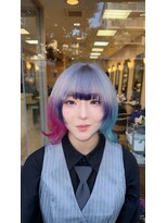 モアムー(Moremuu)&nbsp;[かの]シルバー×ブルー×ピンク×バイオレット