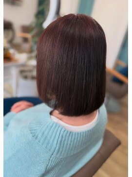 ヘアアトリエ ナイン(hair atelier nine) ヘッドスパ/チェリーレッド/ハイレイヤーウルフ/髪質改善/福島市