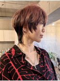 30代40代☆ハイライト白髪ぼかし☆くびれショートマッシュウルフ