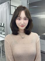 マウルルナ(MAEUL luna) 顔まわりカット ダークブルー ワンホンレイヤー