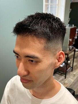 スタンドバーバー 柏(STAND BARBER) リバースセンターパート/ニュアンスウルフ/ダウンバング/柏