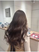 ダークパープルナチュラルショート夏のヘアアレンジ原宿