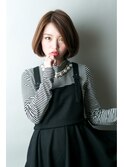 どこかキュートな、大人系ボブ