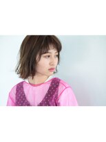 ヘアー アイス ルーチェ(HAIR ICI LUCE) 切りっぱなし ボブ 束感 セミウエット