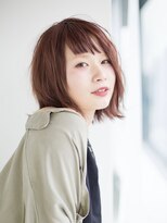 ヘアサロン セロ(Hair Salon SERO)&nbsp;【SERO姫路】シースルーバングと外ハネの無造作スリークボブ
