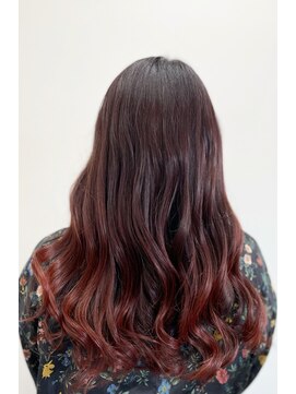 ユニカ(UNIKA) グラデーションカラー/チェリーレッド