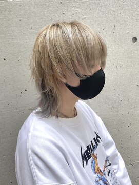 カンゴール サロン トウキョウ セントラル 原宿(KANGOL SALON TOKYO CENTRAL) 【KANGOL】センタパート・ウルフカット・韓国・ダブルカラー