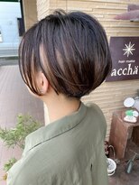 ヘアーメイク アチャ(hair make accha) 刈り上げショートボブ/インナーカラー/ハイライト