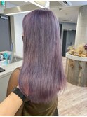 くすみパープル【池袋.髪質改善.インナーカラー.ケアブリーチ】