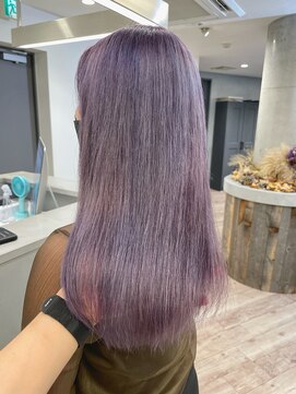 ルーブ トウキョウ(Loob. TOKYO) くすみパープル【池袋.髪質改善.インナーカラー.ケアブリーチ】