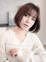 エムスラッシュ センター南(M.SLASH)&nbsp;センター南/ミルクティアッシュ/艶カラー/ミニボブ/前下がり