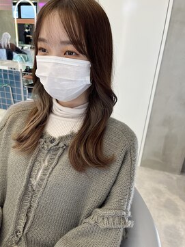 ロンドルーチェ 心斎橋(Lond luce) ダークアッシュ/ミディアムレイヤーカット［髪質改善/縮毛矯正］