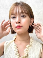 メゾンドイギー(MAISON de IGGY)&nbsp;前髪/マチルダボブ/ピンクベージュ/インナーグレージュ