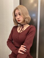 ボタン ハカタ(VOTAN hakata)&nbsp;【votan hakata 柿本真優】ハイトーンボブ×韓国ヘア