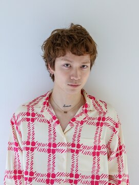 ヘアサロンガリカアオヤマ(hair salon Gallica aoyama) 透明感ベージュ×プードルパーマ/カーリーパーマ