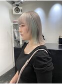  10代/20代/ホワイトグレージュ/ハイライトカラー/くびれヘア