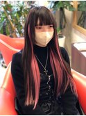 大分/府内町シールエクステでインナーカラー